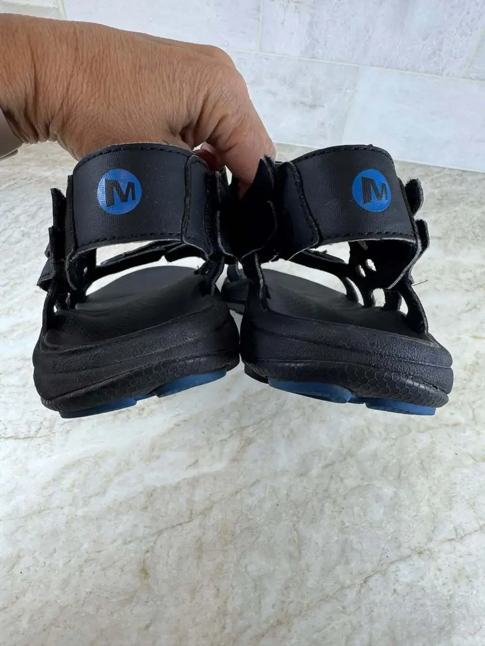 Merrell Cedrus Convert Black Blue Men’s Sport Sandals 9